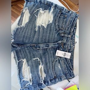 American Eagle denim shorts.
